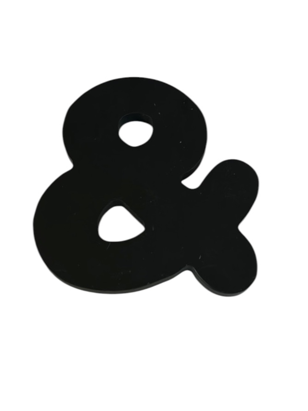 Black Wood Ampersand Symbol